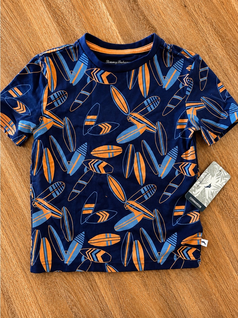 Vineyard Vines & Tommy Bahama Boys 4T Bundle Quarter Zip + Surfboard Tee - Picture 5 of 9